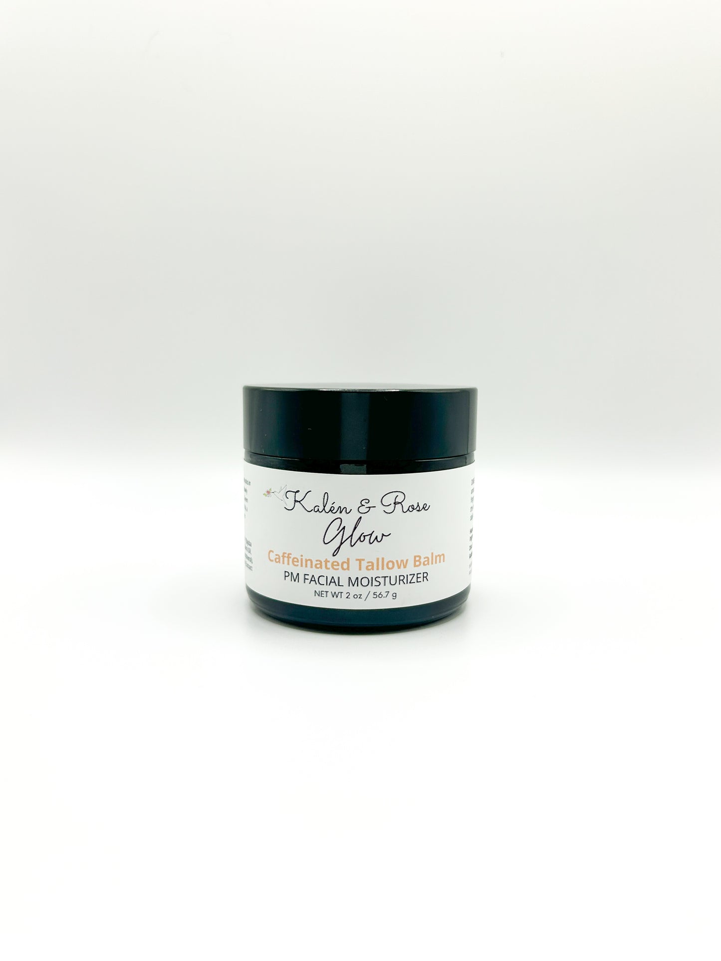 “Glow” Caffeinated Grass Fed Beef Tallow Balm