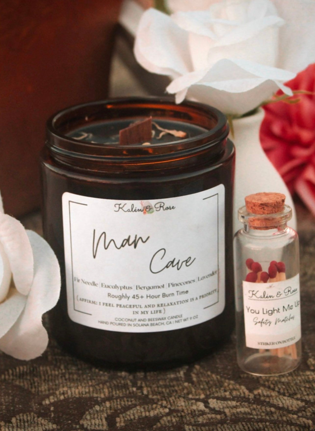 Man Cave Candle - Kalén and Rose