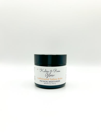 “Glow” Caffeinated Grass Fed Beef Tallow Balm