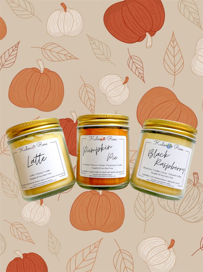 coffee fall candles