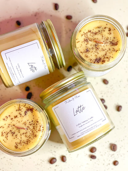 latte coffee candles